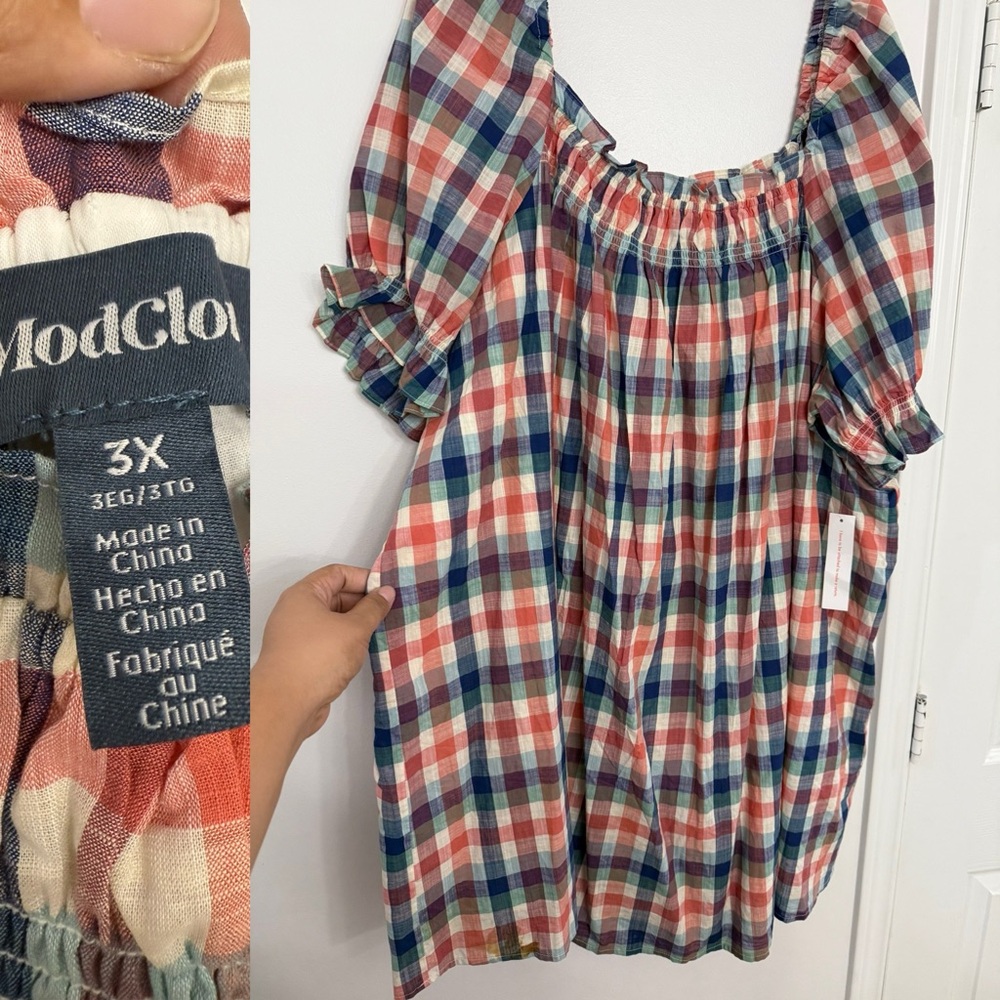 ModCloth Multicolor Plaid Dress